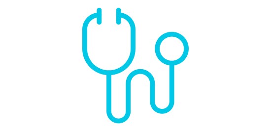 Symbol eines Stethoskops.
