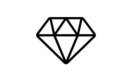 Symbol eines Diamanten
