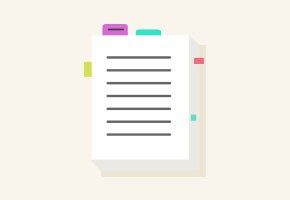 Struktur mit farbigen Notes