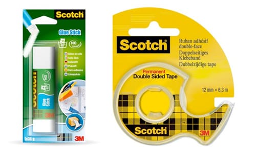 Scotch Glue Stick, Scotch Double Sided Tape

