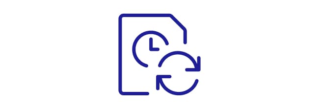 Ein Zykluszeit-Symbol.
