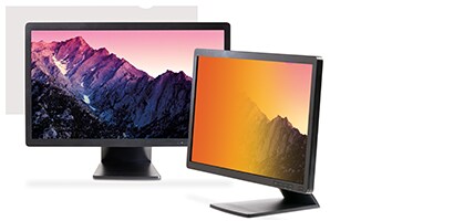 Blickschutzfilter Gold auf einem Monitorbildschirm
