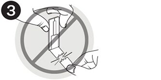 Ein Symbol als Hinweis, dass Sie den Command™ Strip niemals zu sich hin ziehen sollten.
