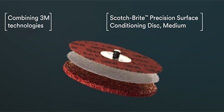 Videobild der  Scotch-Brite™ Präzisions-Kompaktscheibe
