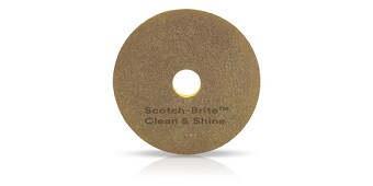 Nahaufnahme eines Scotch-Brite™ Clean & Shine Maschinen-Pad
