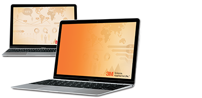 Blickschutzfilter Gold auf einem Laptop-Bildschirm
