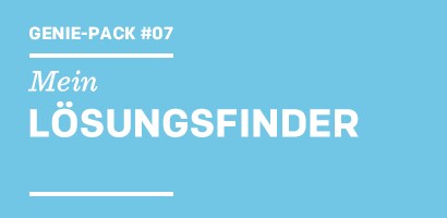 Genius-Pack #07 Mein LÖSUNGSFINDER
